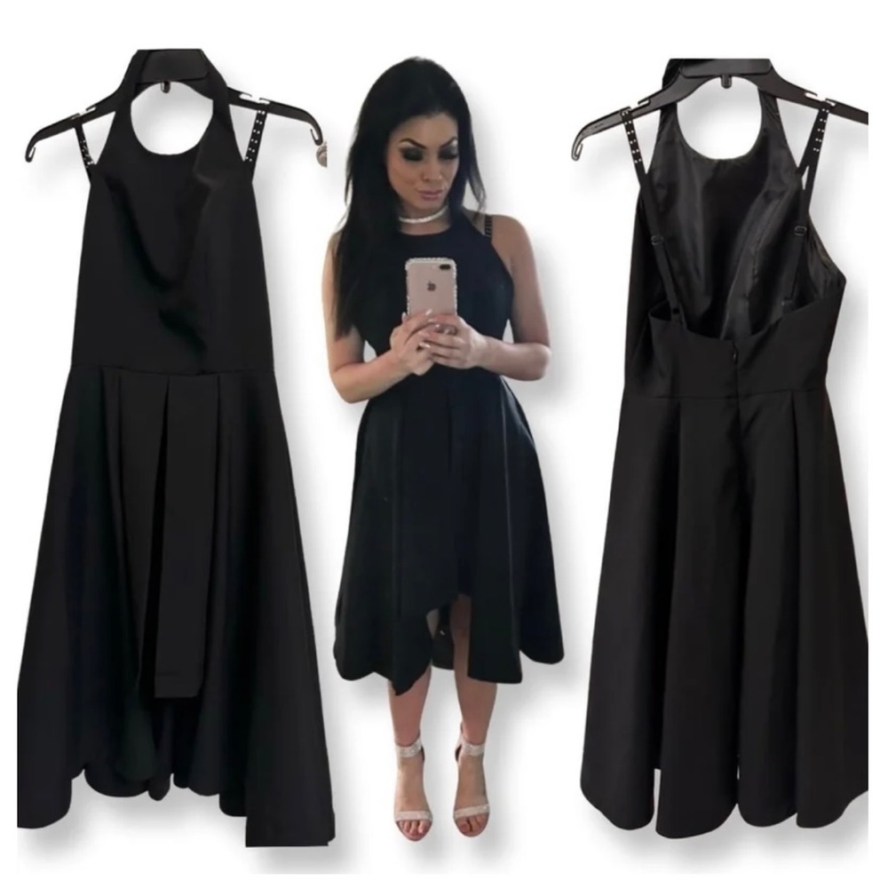 Venus Black High Low Cocktail dress - Size 4